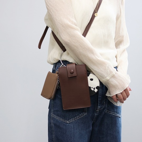 3点セットリングマルチショルダー スマホショルダー 財布 ポーチ 小銭