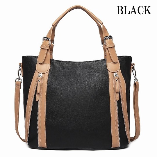 ダブルステッチファスナー 2WAYトートバッグ-グッシオベーシック