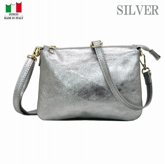 イタリア製スリーボディ仕様ショルダーバッグ-グッシオMADE IN
