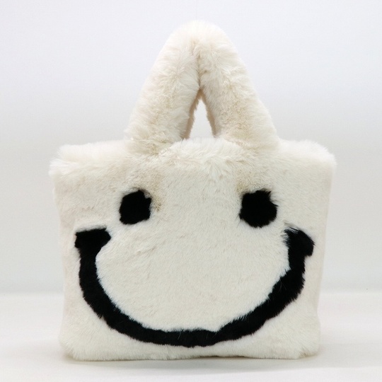 にこちゃん フェイクファー スクエア型ハンドバッグ - GUSCIO グッシオ